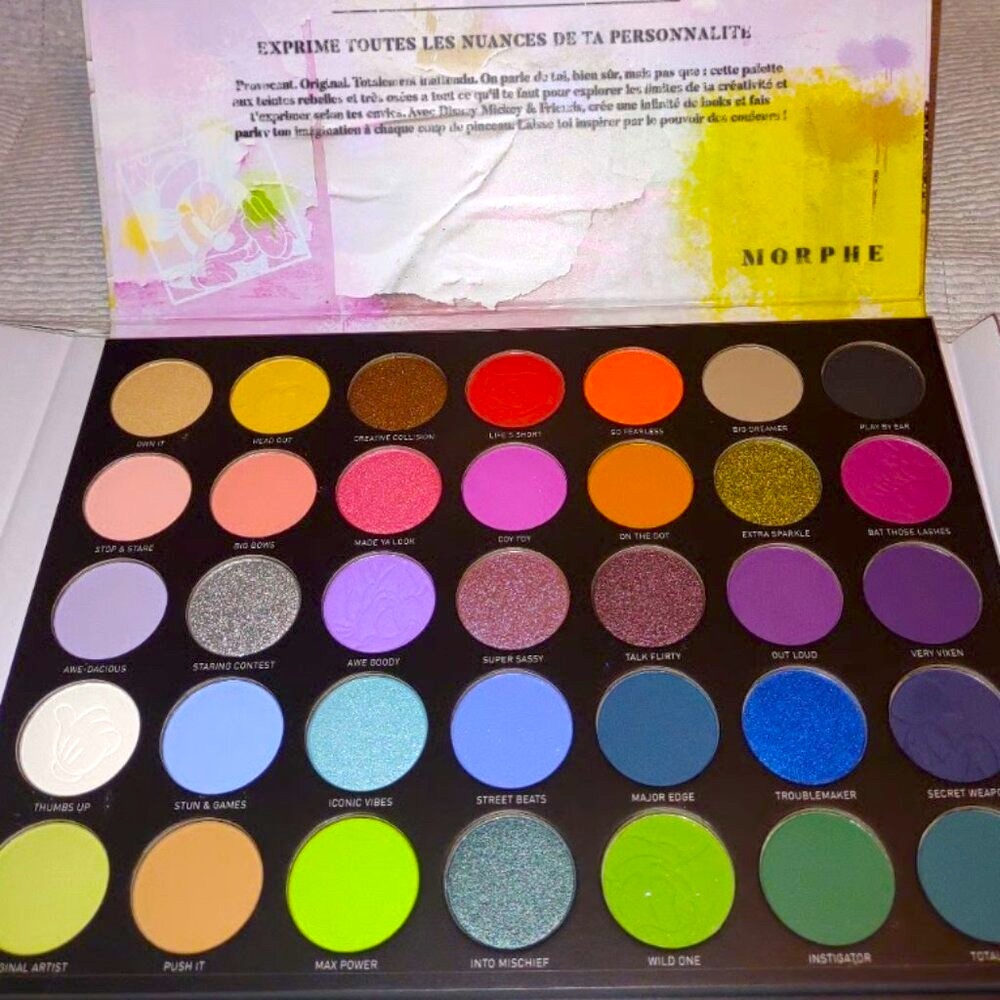 🎨🫟⚡️
Disney Mickey & Friends Palette Morphe  /Morphe eye shadow  , 35 colors